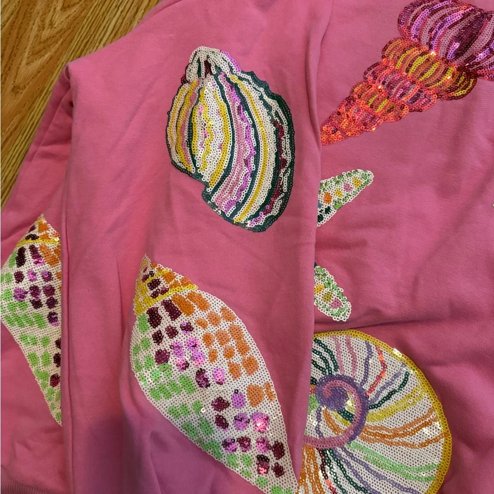 QUEEN OF SPARKLES Pink Seashell Set Large - Picture 4 of 6